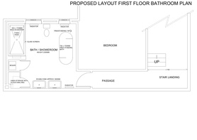 Before and After 3 Rooms and a Passage Into a Bath/Showeroom Project image