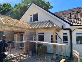 Single Storey Rear Extension with Oak Porch detail Project image