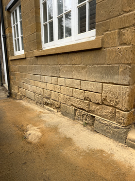 Natural Ironstone replacements & Lime mortar pointing  Project image