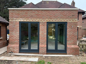 Single Storey Rear Extension & Utility room with plinth brick & Parapet wall detail ( 7 mtr Knock-through ) Project image