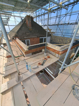 Farnham 2 storey rear extension ongoing  Project image