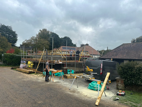 Storrington new build garage and rear extension Project image