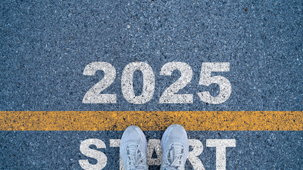 iStock 2025 new year start line