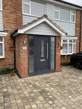 Front porch, driveway and external renovations.  Project image