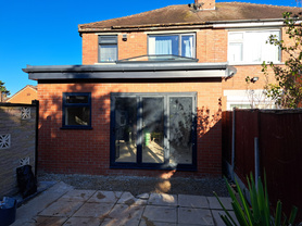 Rear extension-structural steelwork  Project image