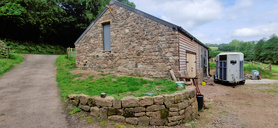 Stonework on a new build barn / garage Project image