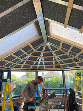 Warm roof extension old conservatory look at what we do 👏👏👏 Project image