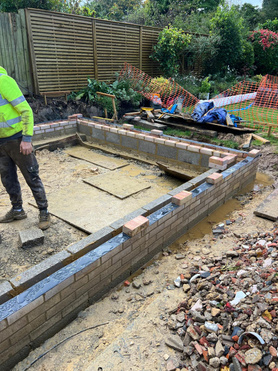 Demolition of an old conservatory and build a new larger extension.  Project image