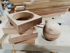 Wood turned Table Legs Project image