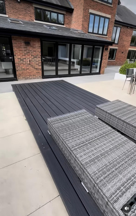 Composite Decking and Seating to Garden. Project image