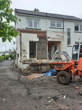 Demolition, Groundworks and structural steel construction. Project image