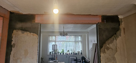 Removal of load bearing wall with kitchen and bathroom renovation. Project image