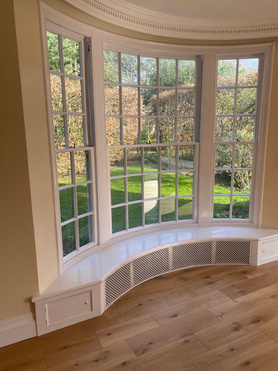 New oak flooring and oak bar in stud farm Manor House   Project image