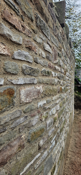 Church wall reconstruction after collapse Project image