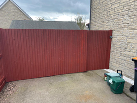 Garden fence, shed and gate painting. Project image