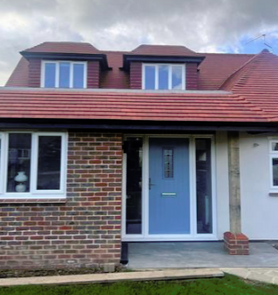 2 Bed bungalow which has had 2 single storey extensions and 1 double giving an extra 2 beds on the first floor and changing the floor plan on the ground floor Project image