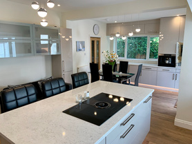 Complete refurbishment of a large family home in Purley after a flood. Project image