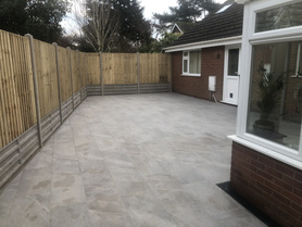 New Porcelain Paving and Fencing works Project image