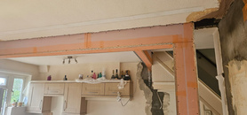 Removal of load bearing wall with kitchen and bathroom renovation. Project image