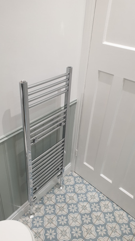 Creation of small under-stairs shower Project image
