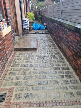 Resetting of cobbled path Project image