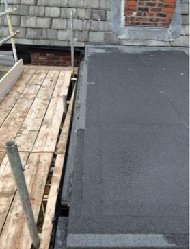 Flat roof. and re-roofing of a pitched roof Project image