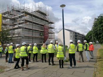 Barrhead-based member AC Whyte & Co Ltd hosted a walking tour of one of their projects in Edinburgh