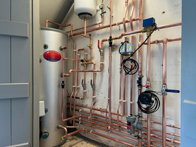 Air source heat pump and unvented tank set up  Project image