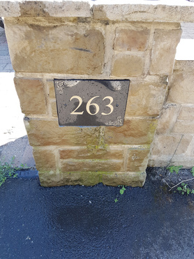 house number stone masonary odd job  Project image