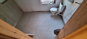 bathroom floor alteration as leaning and unlevel  Project image