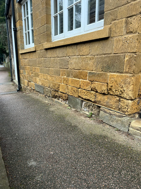 Natural Ironstone replacements & Lime mortar pointing  Project image