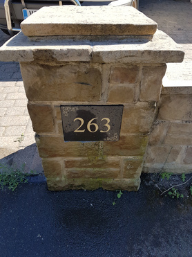 house number stone masonary odd job  Project image