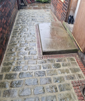 Resetting of cobbled path Project image