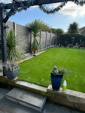 Frinton on sea. Fence, patio, artificial grass🌊  Project image