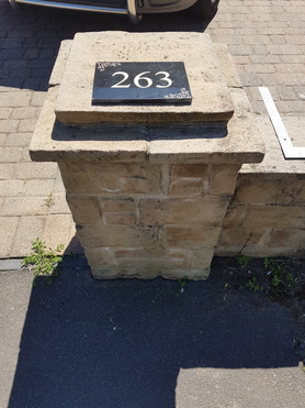 house number stone masonary odd job  Project image