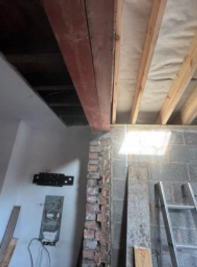 Single storey extension with below ground drainage and existing floor support.  Project image