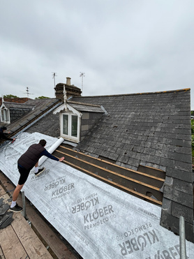 New Spanish slate roof Project image