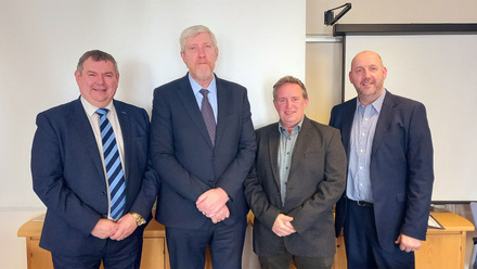 Ian Lowry, Minister John O'Dowd MLA, Steven Nickell, Gavin McGuire