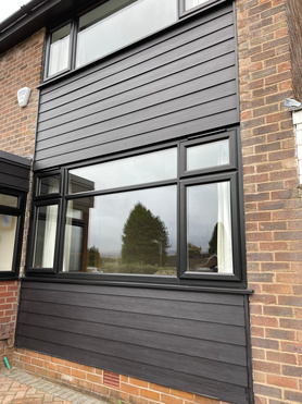 Full House of Black Windows, Composite Doors and Cladding Project image