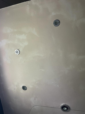 Ceiling repair in bathroom. Project image