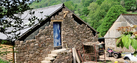 Stonework on a new build barn / garage Project image