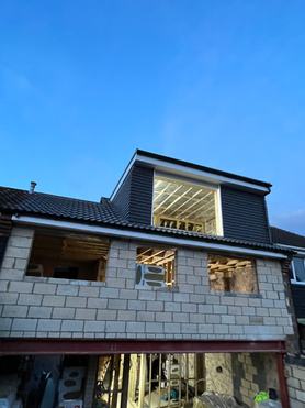 Loft conversion rear extension side roof Project image