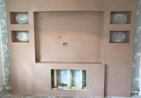 Interior Refurbishment - TV and Fireplace surround design and installation Project image