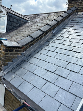 New Spanish slate roof Project image