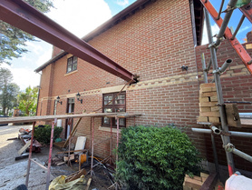 Single Storey Rear Extension & Utility room with plinth brick & Parapet wall detail ( 7 mtr Knock-through ) Project image