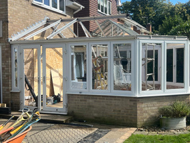 Demolition of an old conservatory and build a new larger extension.  Project image