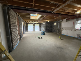 Single Storey Rear Extension & Utility room with plinth brick & Parapet wall detail ( 7 mtr Knock-through ) Project image