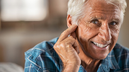 iStock Client with hearing aid