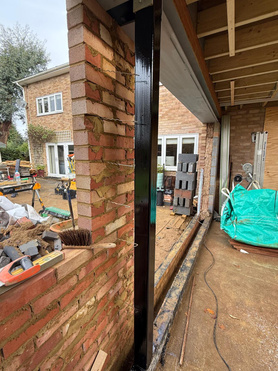 Demolition of an old conservatory and build a new larger extension.  Project image