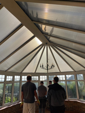 Warm roof extension old conservatory look at what we do 👏👏👏 Project image